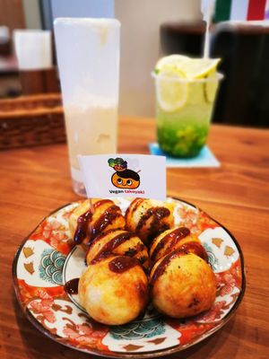 Takoyaki at Pivot BASE Cafe & Bar ＠Dotonbori in Osaka