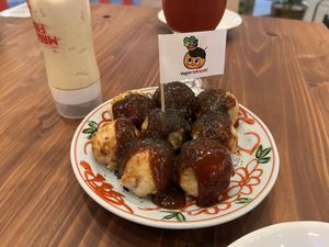 Takoyaki  at Pivot BASE Cafe & Bar ＠Dotonbori in Osaka