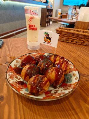 Takoyaki at Pivot BASE Cafe & Bar ＠Dotonbori in Osaka