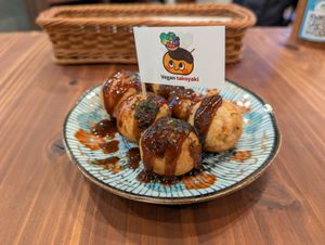 Takoyaki at Pivot BASE Cafe & Bar ＠Dotonbori in Osaka