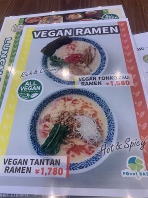 The best vegan ramenn  at Pivot BASE Cafe & Bar ＠Dotonbori in Osaka