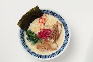 Vegan Ramen　-TONKOTSU- at Pivot BASE Cafe & Bar ＠Dotonbori in Osaka