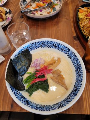Ramen at Pivot BASE Cafe & Bar ＠Dotonbori in Osaka