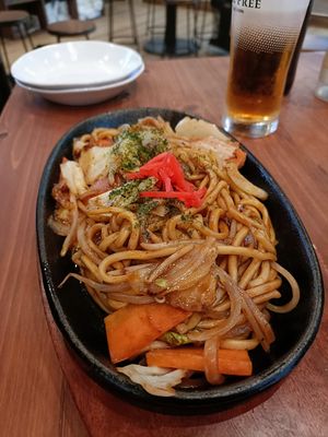 Yakisoba at Pivot BASE Cafe & Bar ＠Dotonbori in Osaka