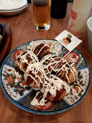 Takoyaki at Pivot BASE Cafe & Bar ＠Dotonbori in Osaka