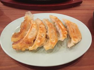 Gyoza. at Pivot BASE Cafe & Bar ＠Dotonbori in Osaka