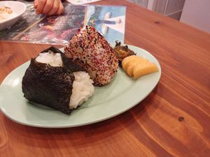 Rice Ball. at Pivot BASE Cafe & Bar ＠Dotonbori in Osaka