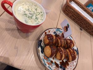 They give you the vegan mayo also at Pivot BASE Cafe & Bar ＠Dotonbori in Osaka