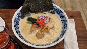 Non spicy ramen at Pivot BASE Cafe & Bar ＠Dotonbori in Osaka