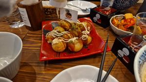 Takoyaki at Pivot BASE Cafe & Bar ＠Dotonbori in Osaka