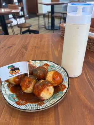 Takoyaki at Pivot BASE Cafe & Bar ＠Dotonbori in Osaka
