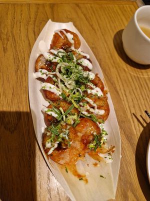 Takoyaki at Pivot BASE Cafe & Bar ＠Dotonbori in Osaka