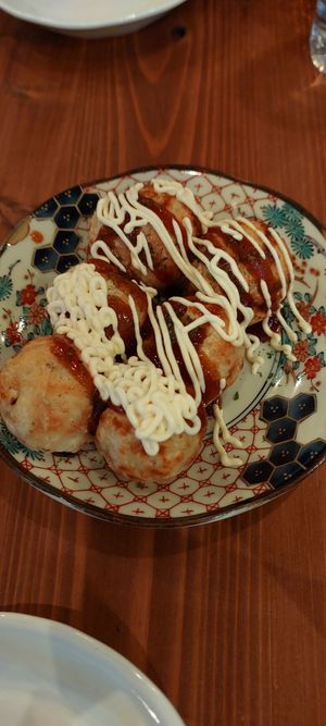 Vegan takoyaki at Pivot BASE Cafe & Bar ＠Dotonbori in Osaka