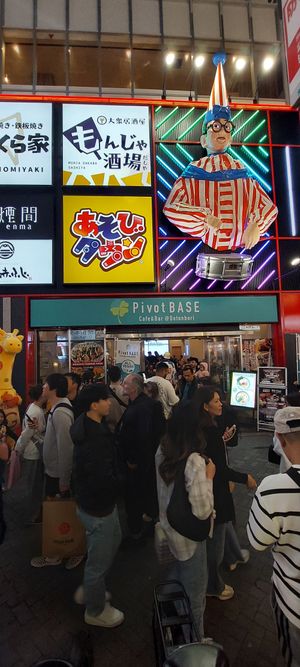 Outside the restaurant at Pivot BASE Cafe & Bar ＠Dotonbori in Osaka