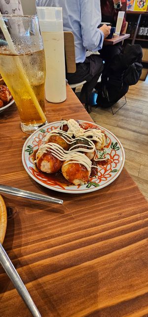 Takoyaki at Pivot BASE Cafe & Bar ＠Dotonbori in Osaka