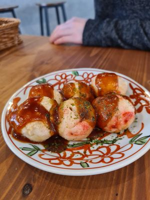 Takoyaki at Pivot BASE Cafe & Bar ＠Dotonbori in Osaka