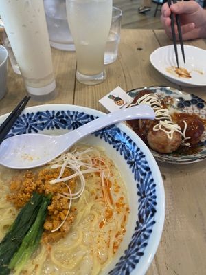 Spicy ramen   at Pivot BASE Cafe & Bar ＠Dotonbori in Osaka
