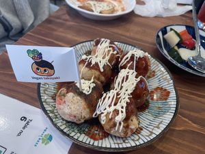 “Tako”yaki.   at Pivot BASE Cafe & Bar ＠Dotonbori in Osaka