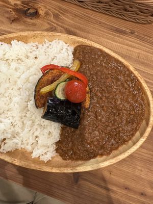Yummy curry  at Pivot BASE Cafe & Bar ＠Dotonbori in Osaka