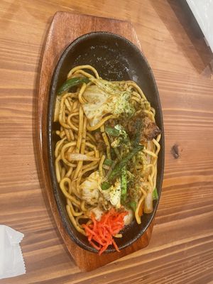 Yakisoba  at Pivot BASE Cafe & Bar ＠Dotonbori in Osaka