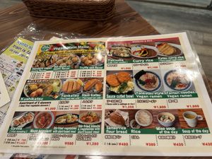 Menu  at Pivot BASE Cafe & Bar ＠Dotonbori in Osaka