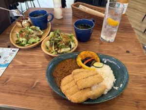 Katsu Curry   at Pivot BASE Cafe & Bar ＠Dotonbori in Osaka