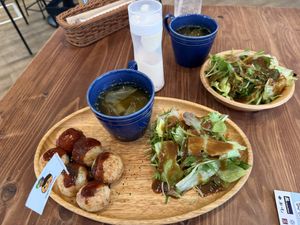 Takoyaki   at Pivot BASE Cafe & Bar ＠Dotonbori in Osaka