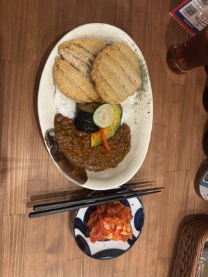 Katsu curry   at Pivot BASE Cafe & Bar ＠Dotonbori in Osaka