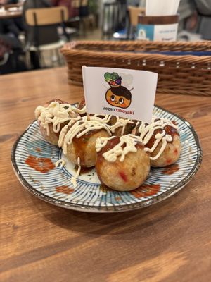 The food was exceptional - we had the takoyaki, gyozas and the fried kimchi - all of which were tasty and full of flavour. The service was fantastic, the staff are very friendly   at Pivot BASE Cafe & Bar ＠Dotonbori in Osaka