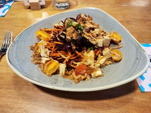 Tofu eggplant salad at Bakery Bakery  - Schaffhauserplatz in Zurich