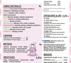 Menu part II at La Cocina de mi Vecina in Madrid