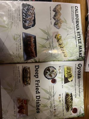 Menu   at Sakura  in Southampton