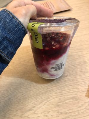 Oat porridge with forrest fruits at PRG - Natoo - T2 in Prague