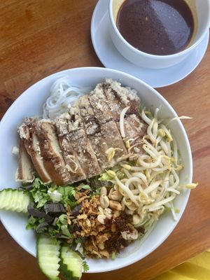 mock duck nam bo  at Hoang Tofu in Bratislava