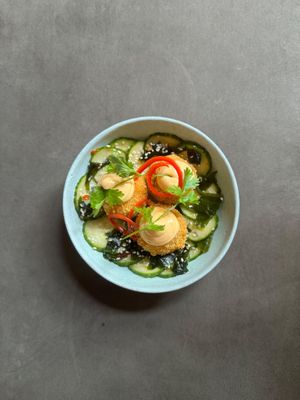 kimchi croquettes at Chef & Co in Prague