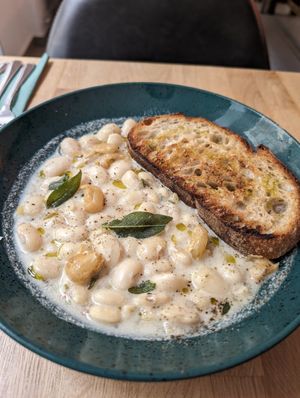 Butter beans at Chef & Co in Prague