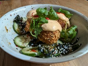Kimchi croquettes at Chef & Co in Prague