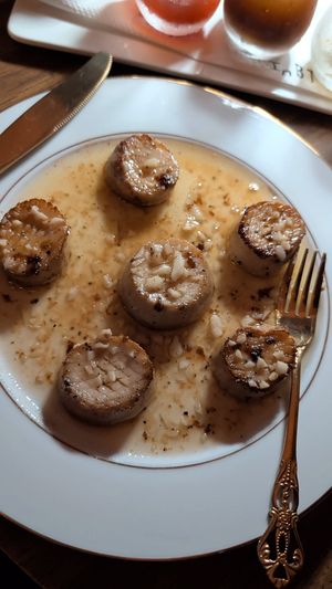 Buttered scallops at Free Spirited in Alhambra