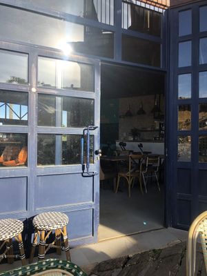 Back eating area  at Bercianos1900 in Leon