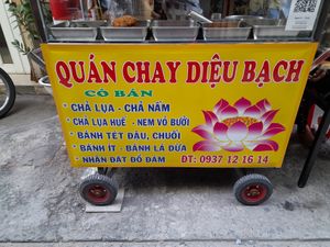 Name on food stall at Diệu Bach in Ho Chi Minh City