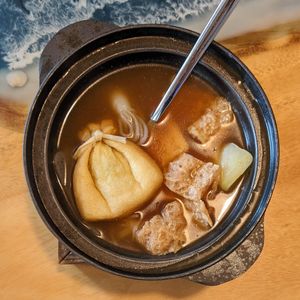 Vegan Fish Cake Stew Oden at Moriya Izakaya in Central Singapore