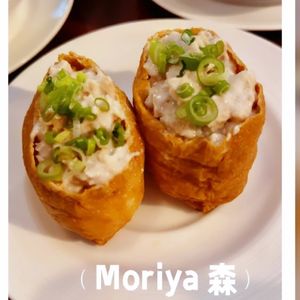 Inari tuna mayo sushi at Moriya Izakaya in Central Singapore