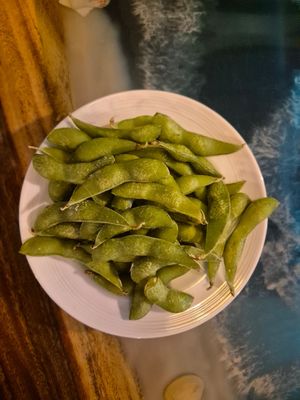 Order 10 sticks of yakitori has a free edamame at Moriya Izakaya in Central Singapore