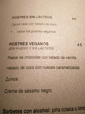 Desserts at Out of China in Barcelona