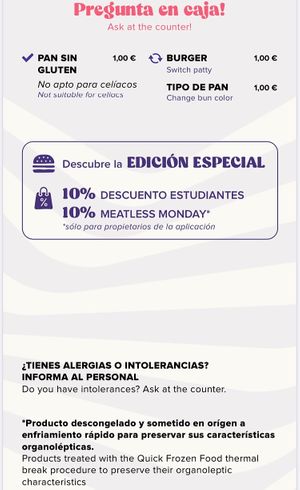  at Flower Burger in Madrid