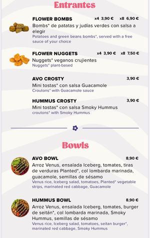  at Flower Burger in Madrid