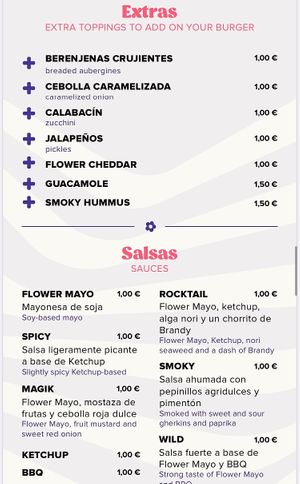  at Flower Burger in Madrid