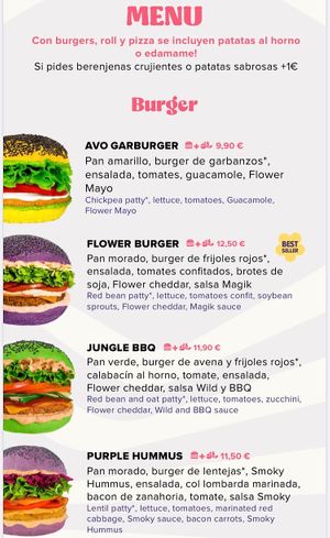  at Flower Burger in Madrid