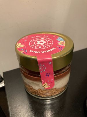 Coco crunch at Flower Burger in Madrid