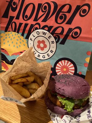  at Flower Burger in Madrid